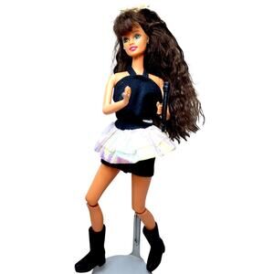 1994 Vintage Dance Moves Fully Articulated Teresa Barbie Re-Styled